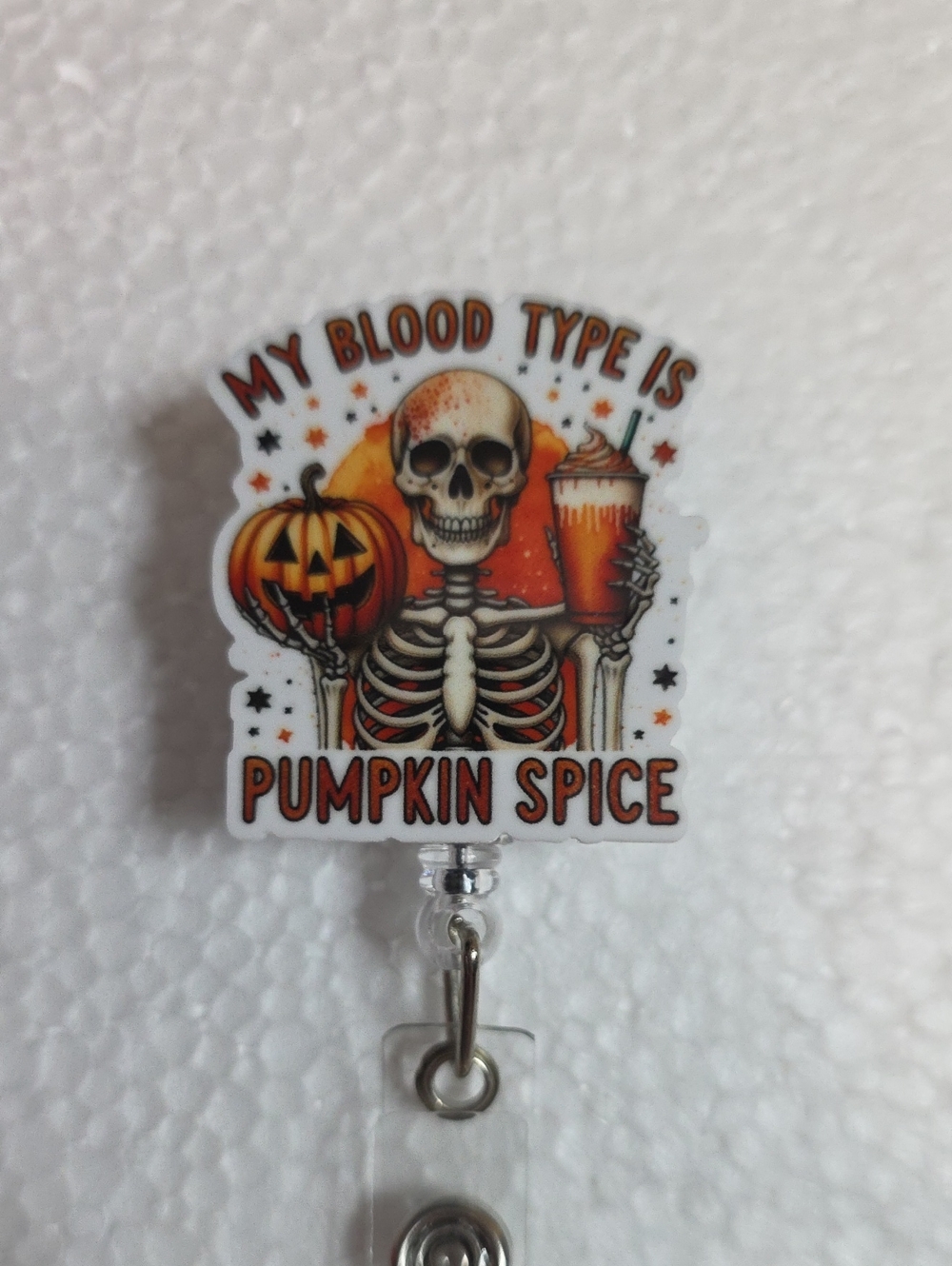 Pumpkin Spice Badge Reel